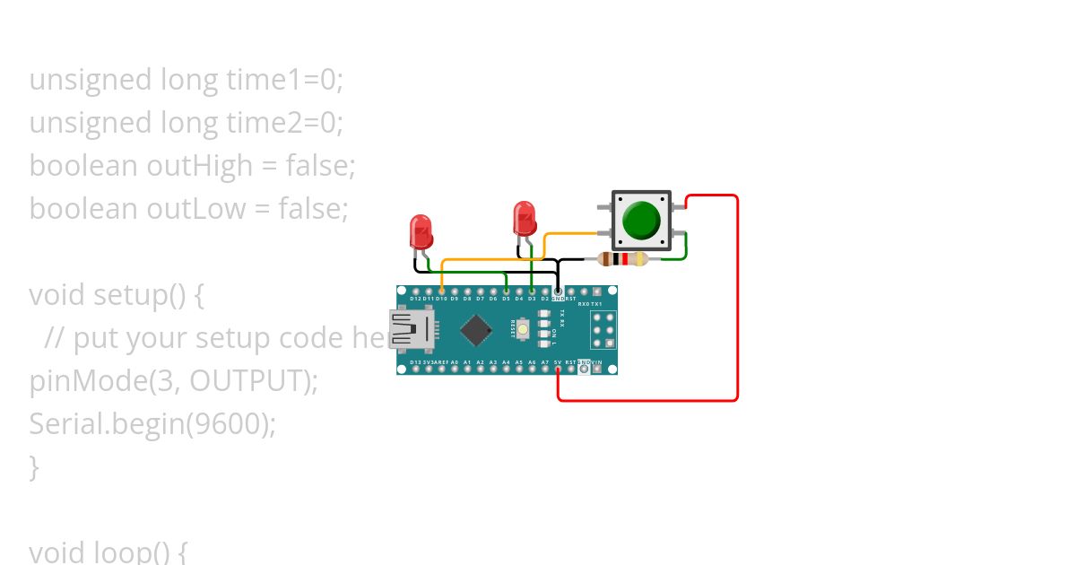 Pulse using millis simulation