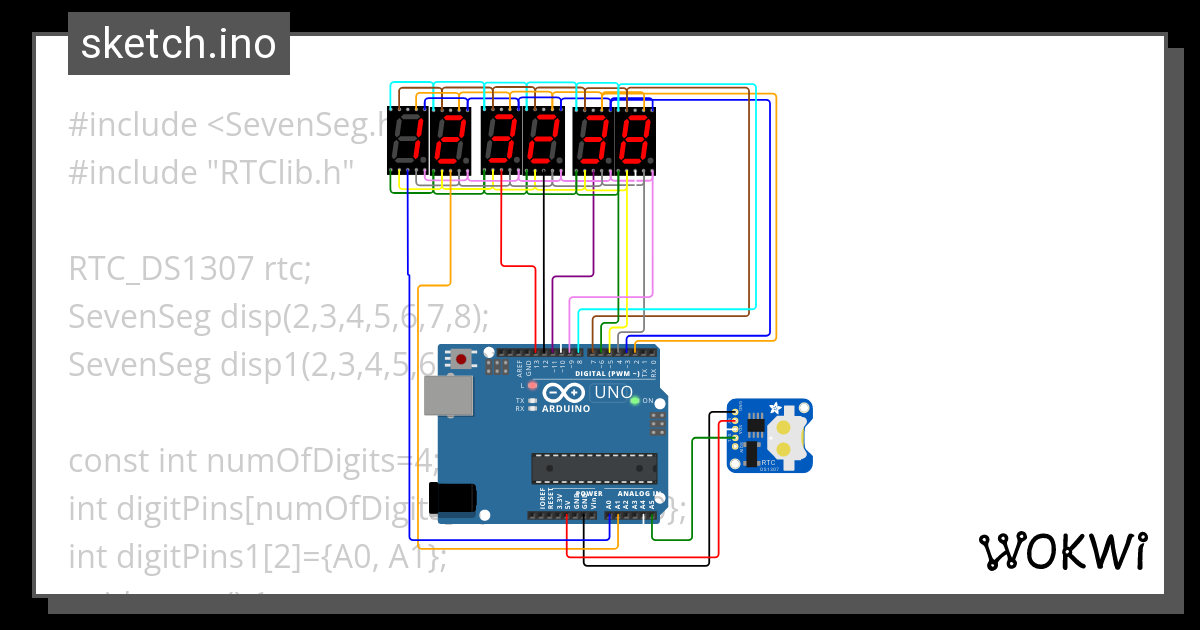 Jam Digital Kelompok Wokwi Esp Stm Arduino Simulator