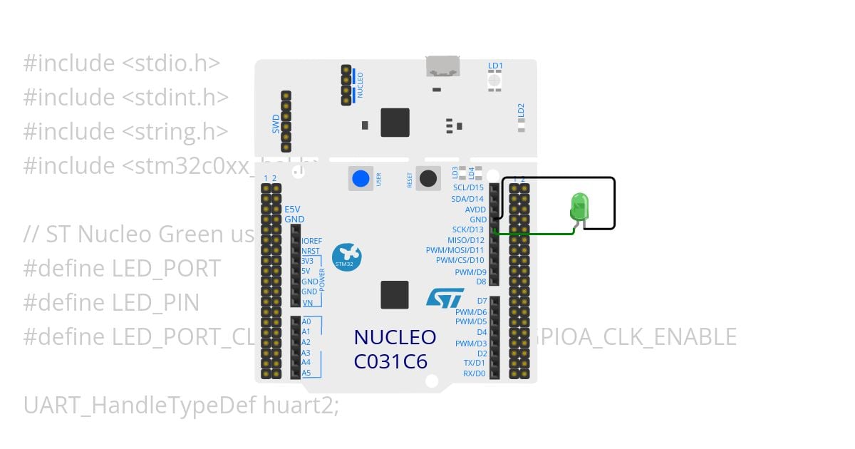 ST Nucleo - test in HAL simulation