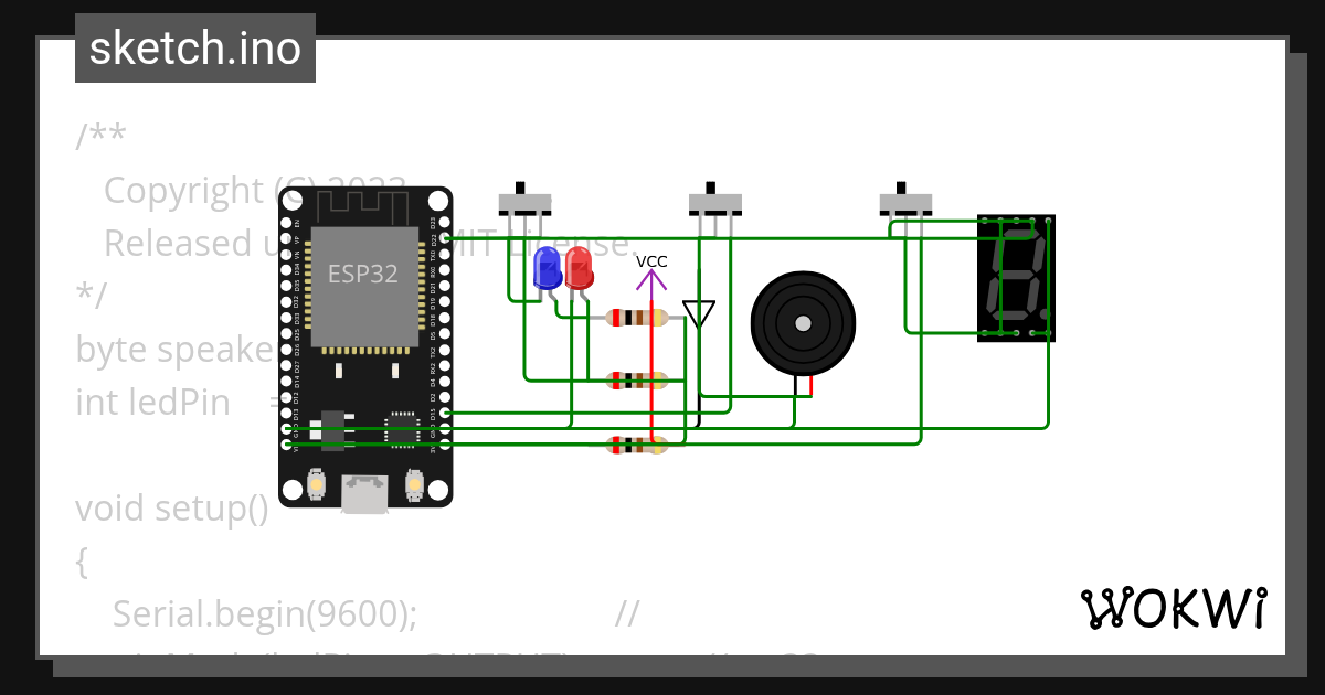 esp32 lab - Wokwi ESP32, STM32, Arduino Simulator