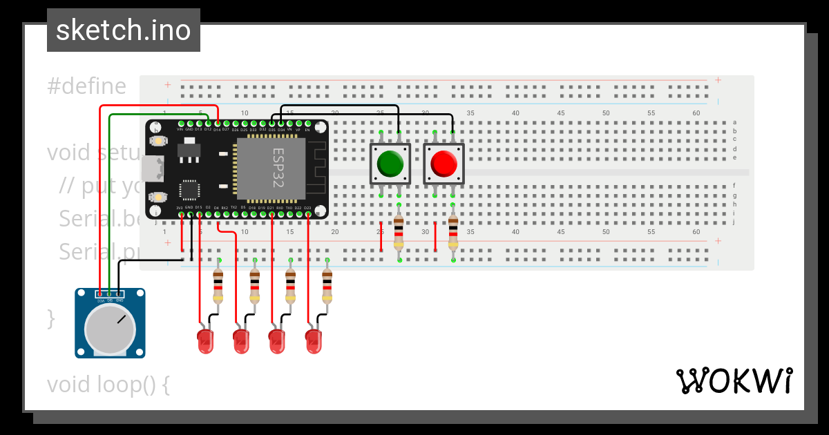 Metronom - Wokwi ESP32, STM32, Arduino Simulator