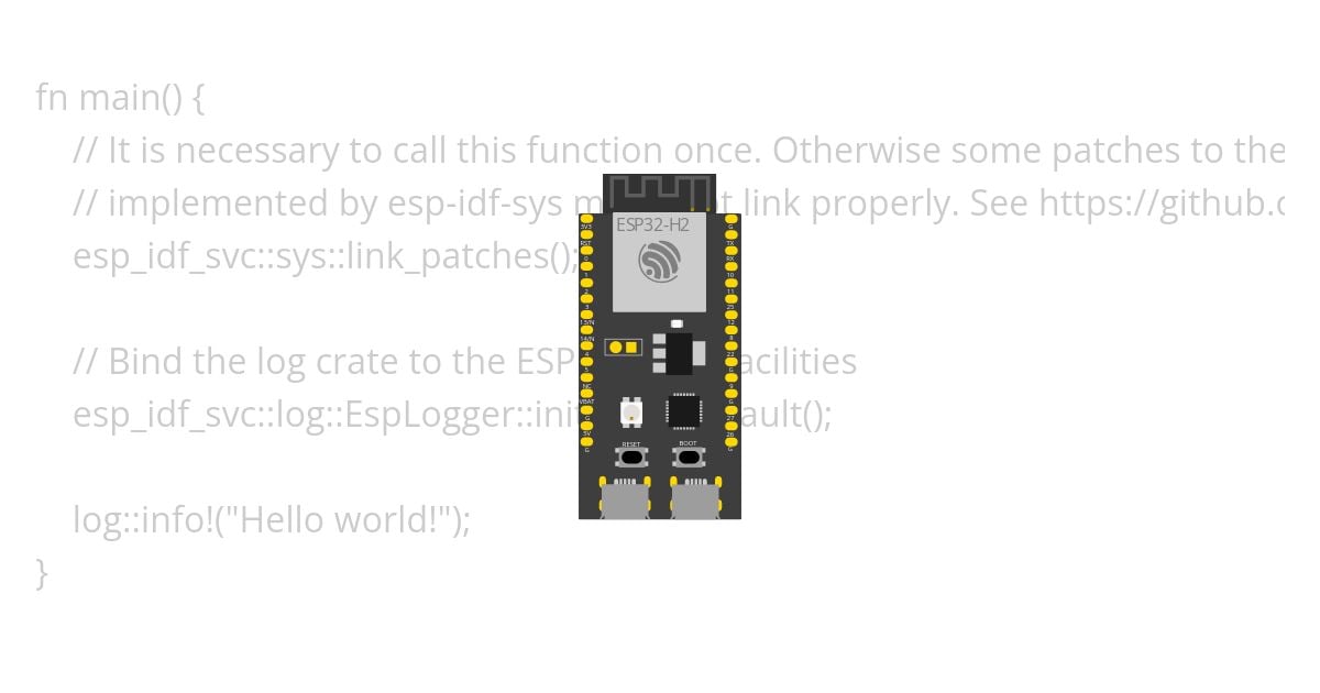 [esp32h2 | rust | std] template simulation