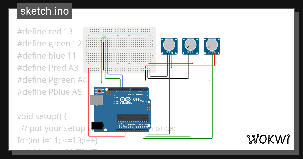 Potentiometer - Wokwi ESP32, STM32, Arduino Simulator