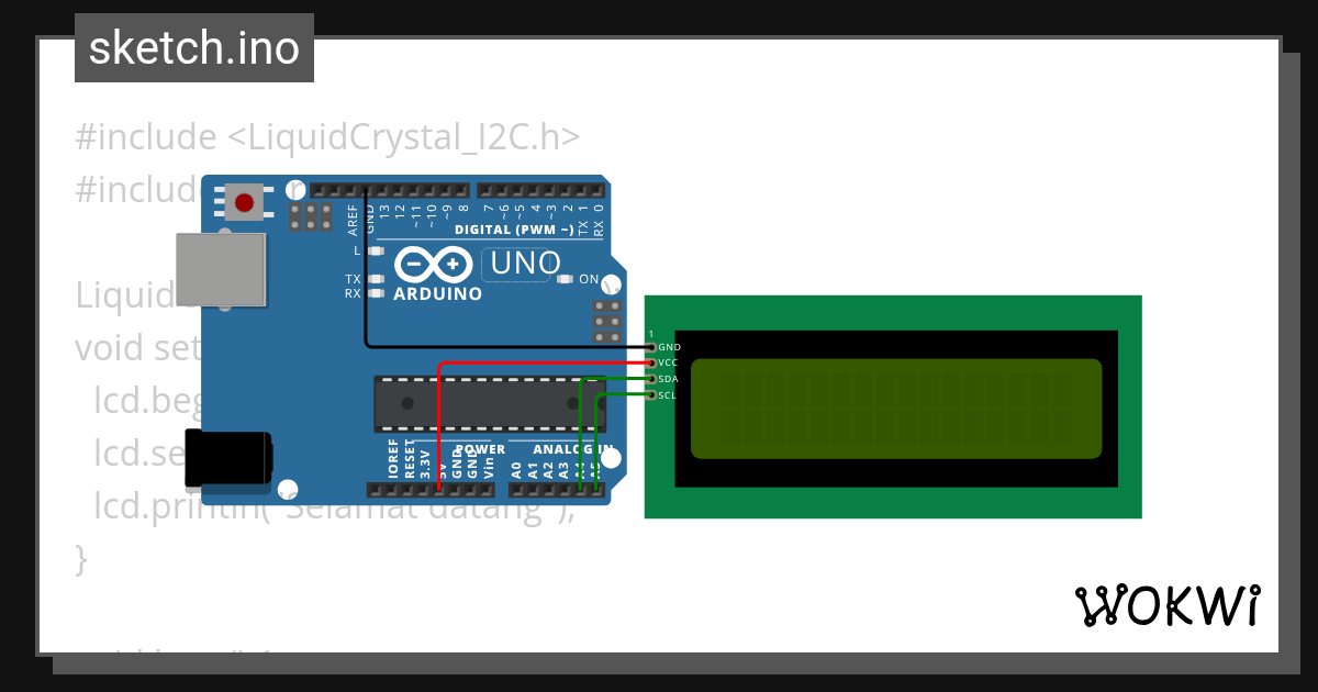 Lcd - Wokwi ESP32, STM32, Arduino Simulator