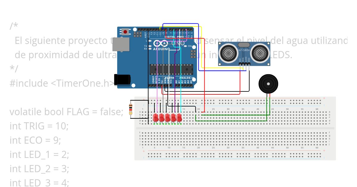 Sensor de Agua simulation