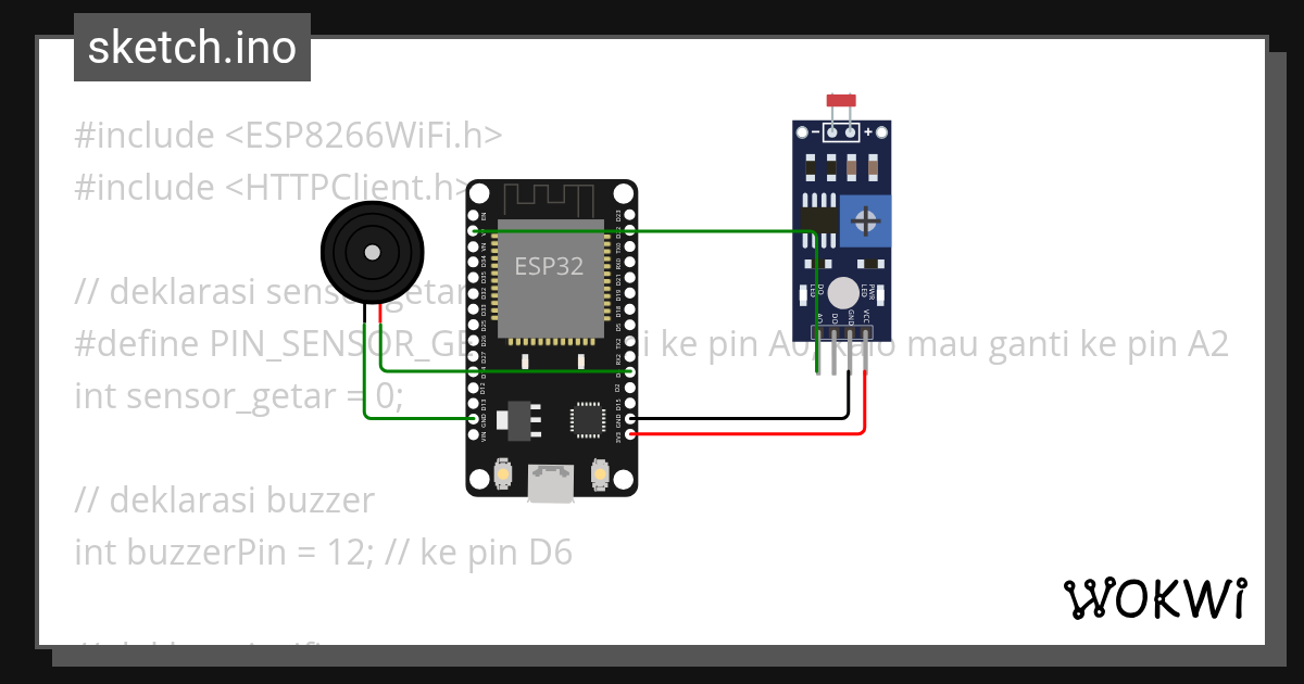 Photoresistor Sensor wifi - Wokwi ESP32, STM32, Arduino Simulator