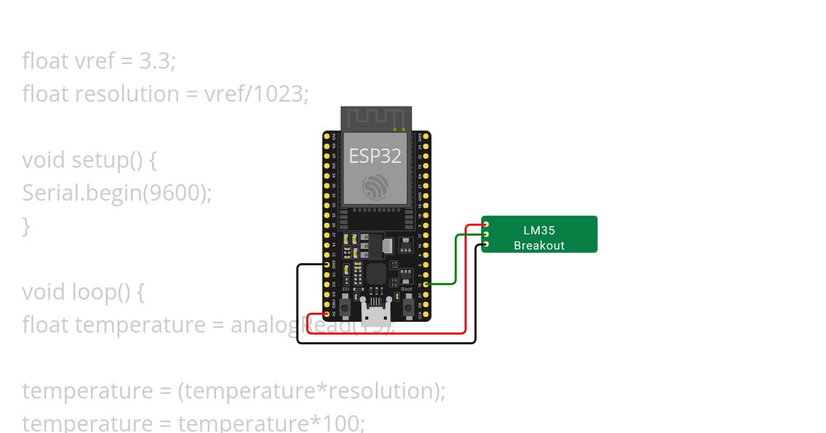 Sensor LM35 simulation
