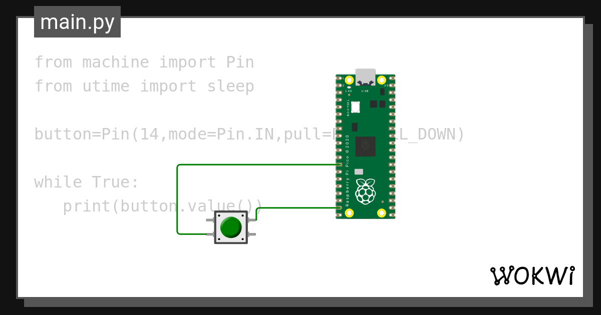 Internal pulldown resistor wokwi esp32 stm32 arduino simulator