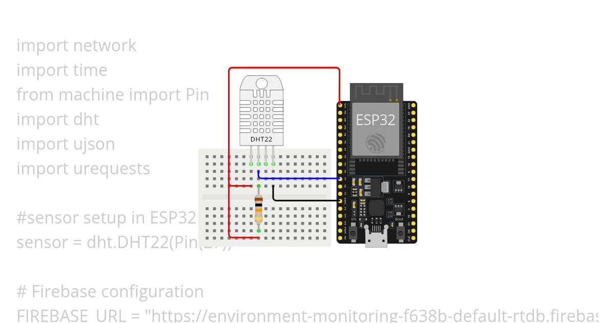 environment monitoring in web on firebase simulation