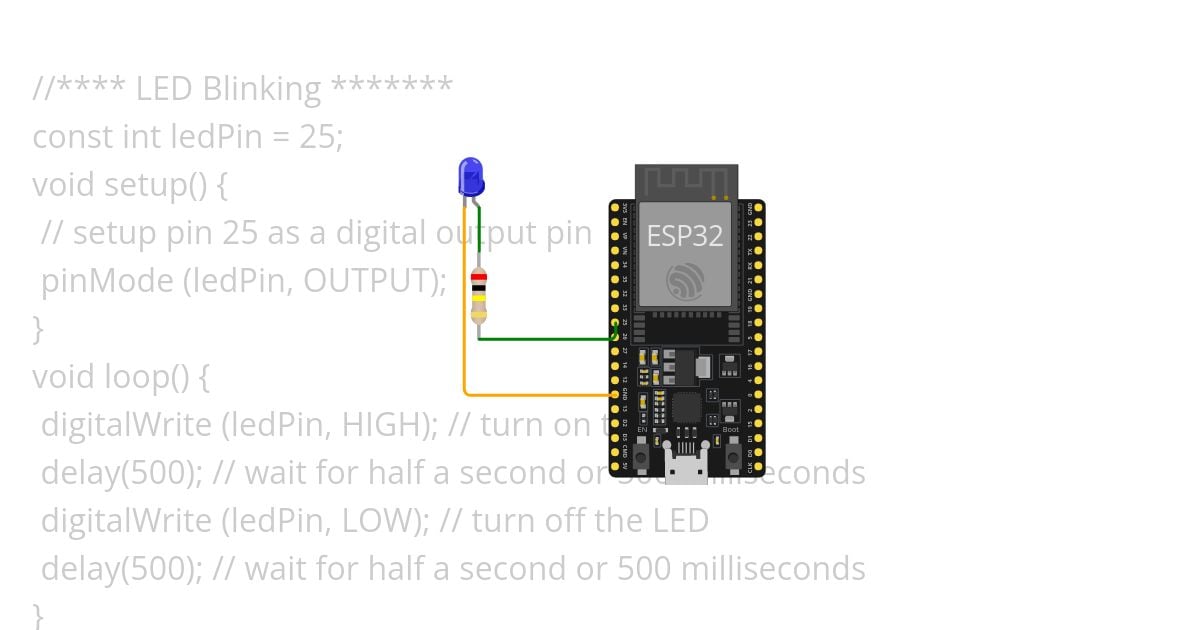 task 2 : led blinking simulation