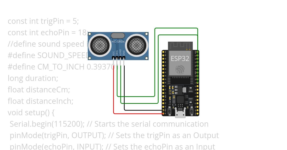 task 9 : HC-SR04 Ultrasonic Sensor simulation