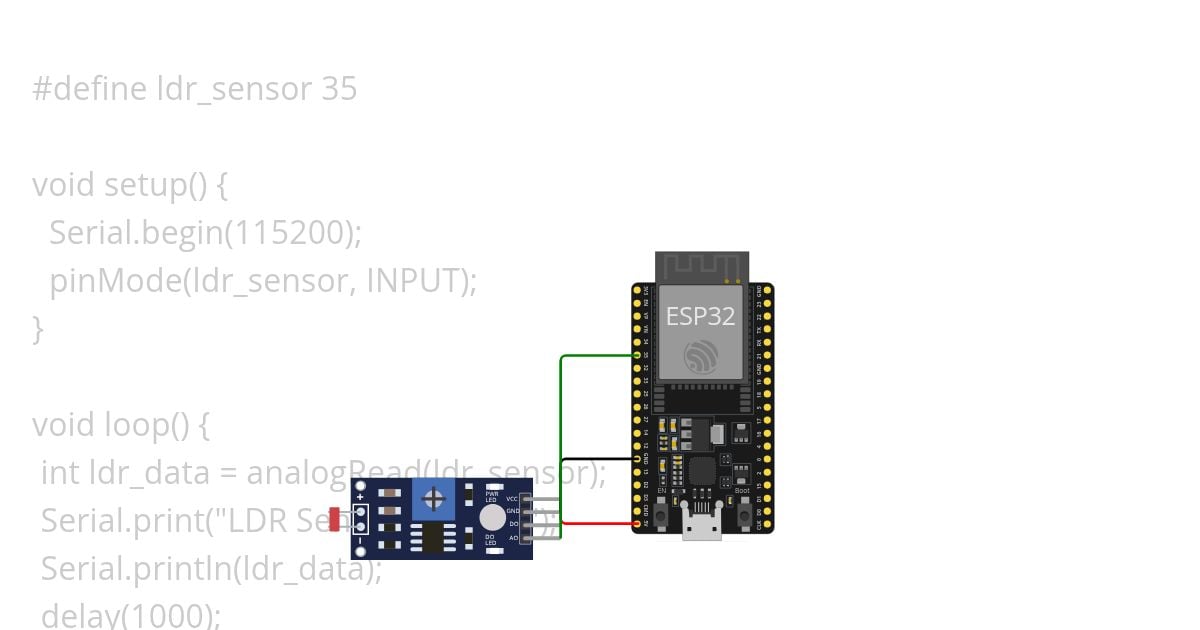 Lesson4.1_Analog Input_ LDR to Com Serial_ By int simulation