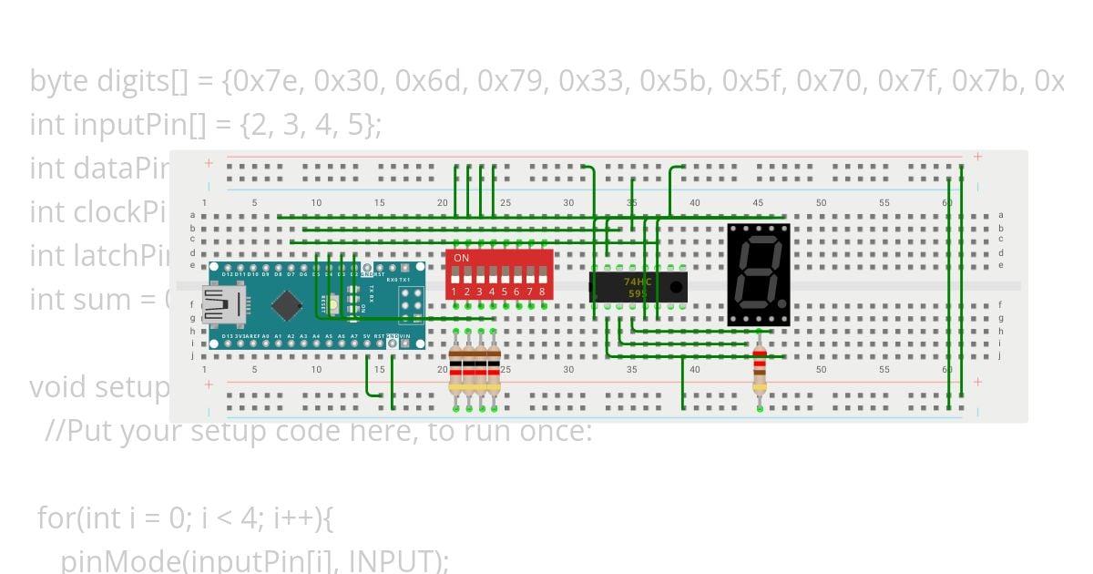 4bit decoder simulation