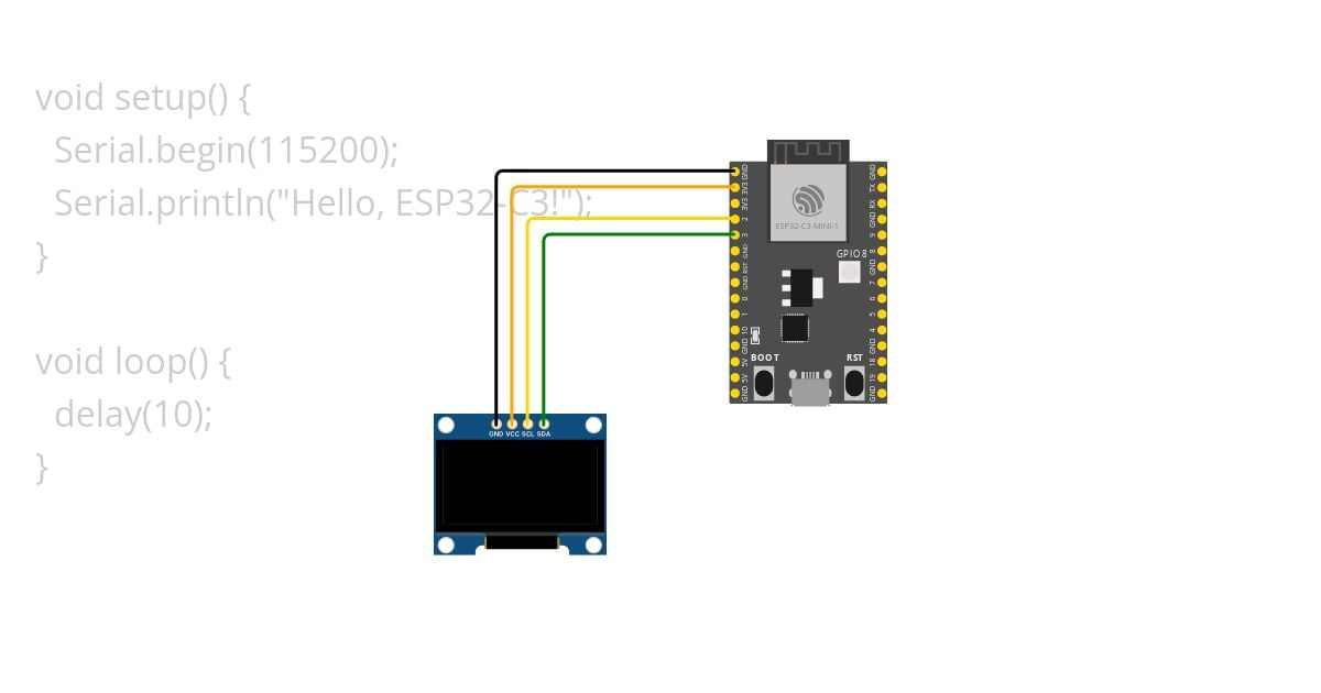 esp32c3 oled simulation