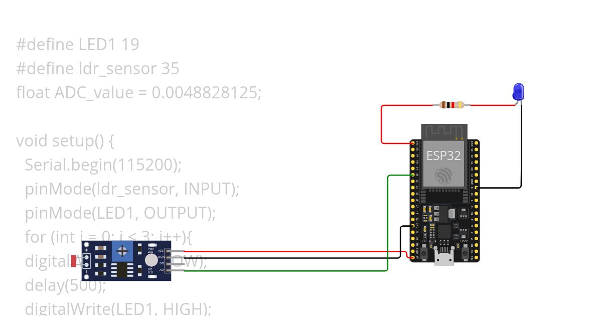 Lesson5.1_IF_Else_With_Analog Input_ LDR _Output LED simulation