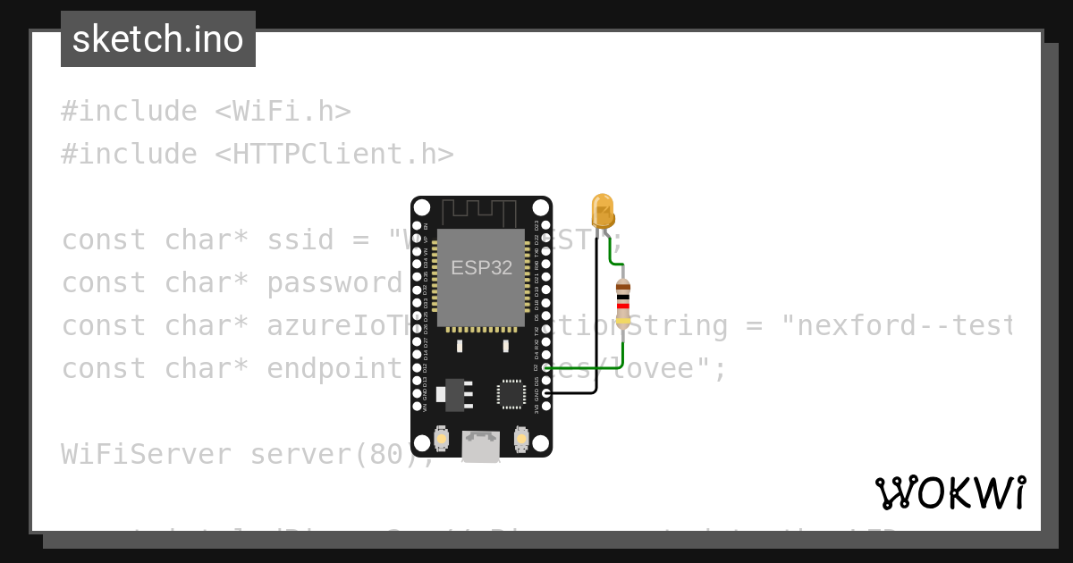 Httpclient azure wokwi esp32 stm32 arduino simulator