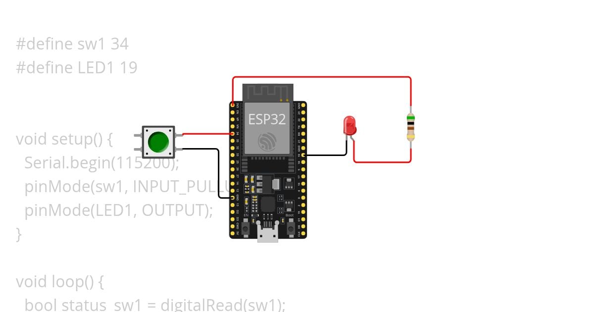 Lesson5_Switch Input_LED Output simulation