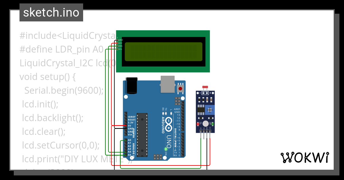 Lux Meter Wokwi Esp Stm Arduino Simulator