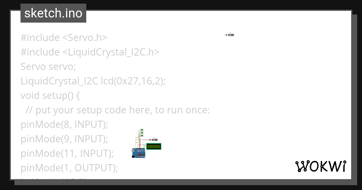 servo tugas 3 Wokwi ESP32, STM32, Arduino Simulator