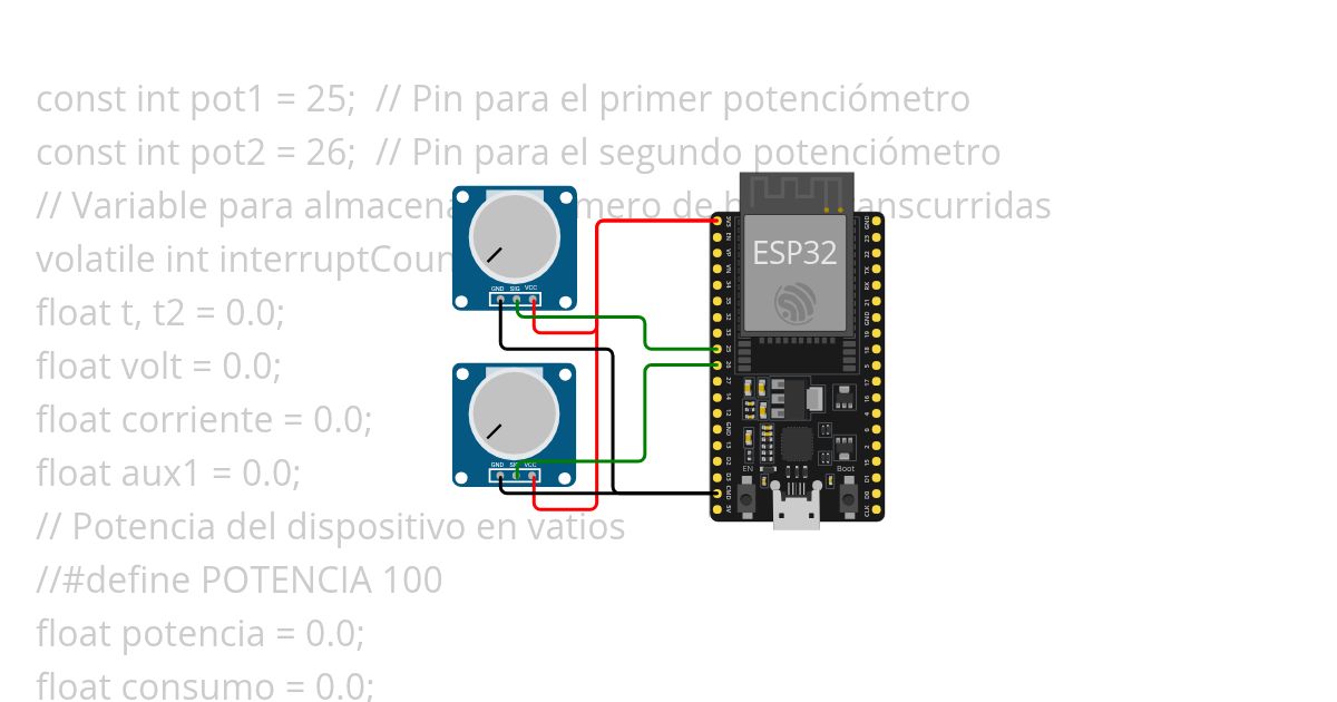 Medidor de Consumo kWh simulation