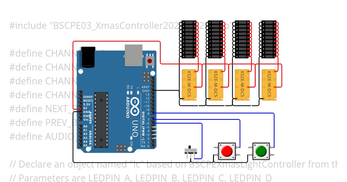 Christmas Tree Controller Project CPE Elective 01 simulation