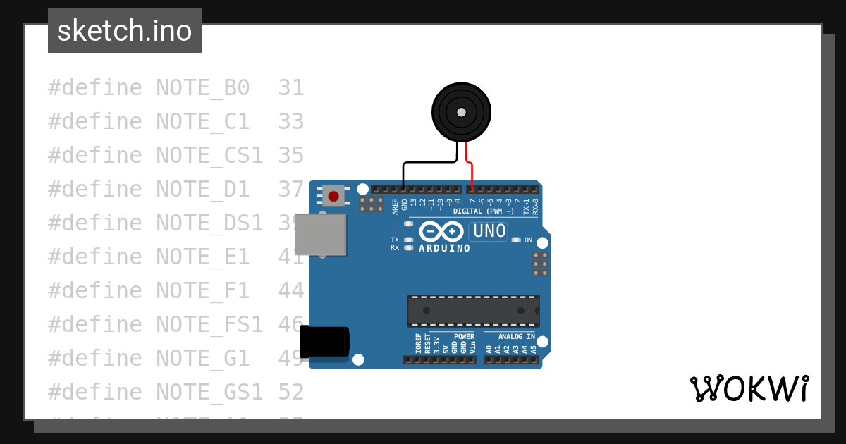 Buzzer harry potter wokwi esp32 stm32 arduino simulator
