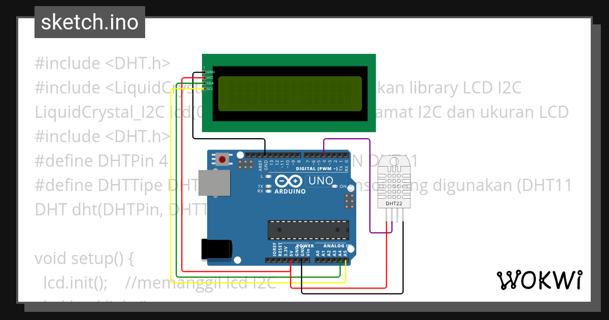 Tugas Sensor - Wokwi ESP32, STM32, Arduino Simulator image.
