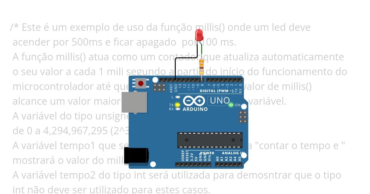 Millis e tipos de variáveis simulation