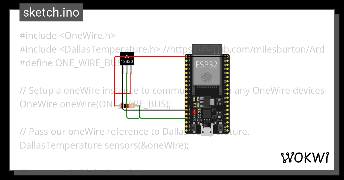 Test Suhu Wokwi Esp32 Stm32 Arduino Simulator