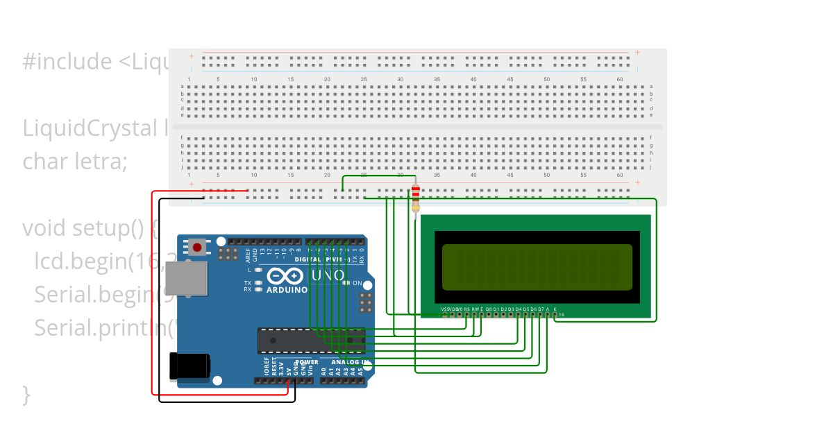 Lcd bluetooth simulation
