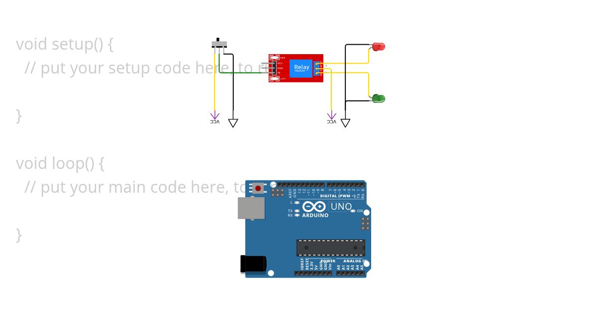 Relay switch.ino simulation