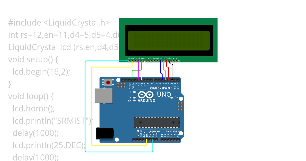 3rd Interfacing with lcd Copy simulation