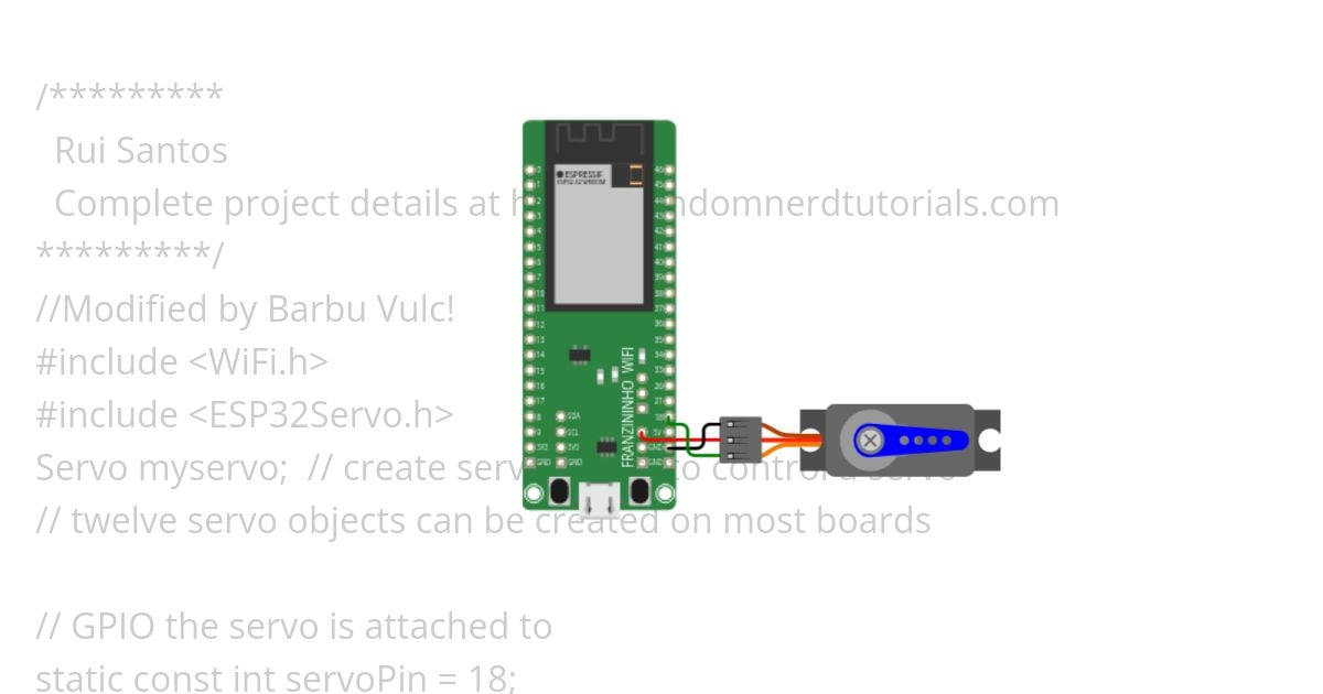 WebServer_Servo.ino simulation