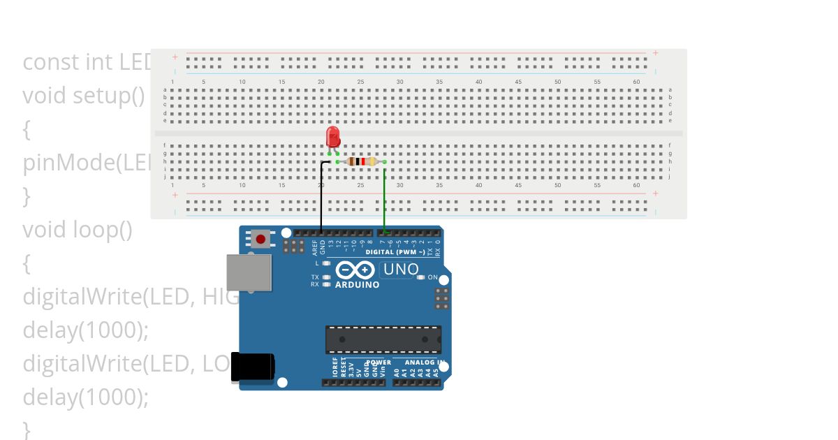 LED-1 simulation