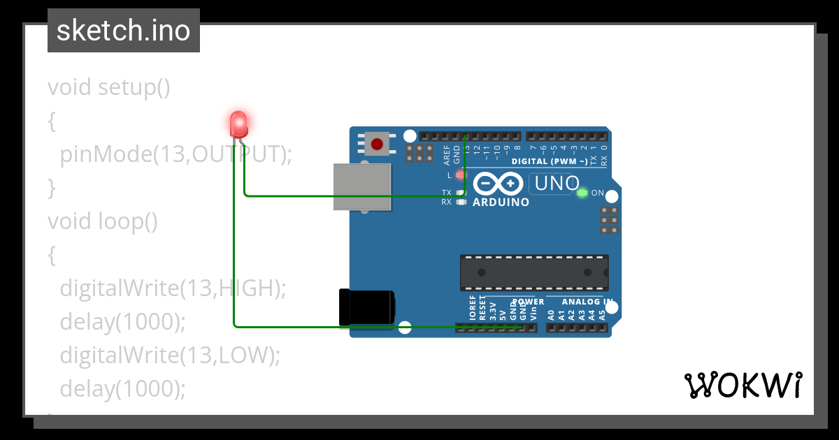 led bulb code - Wokwi ESP32, STM32, Arduino Simulator