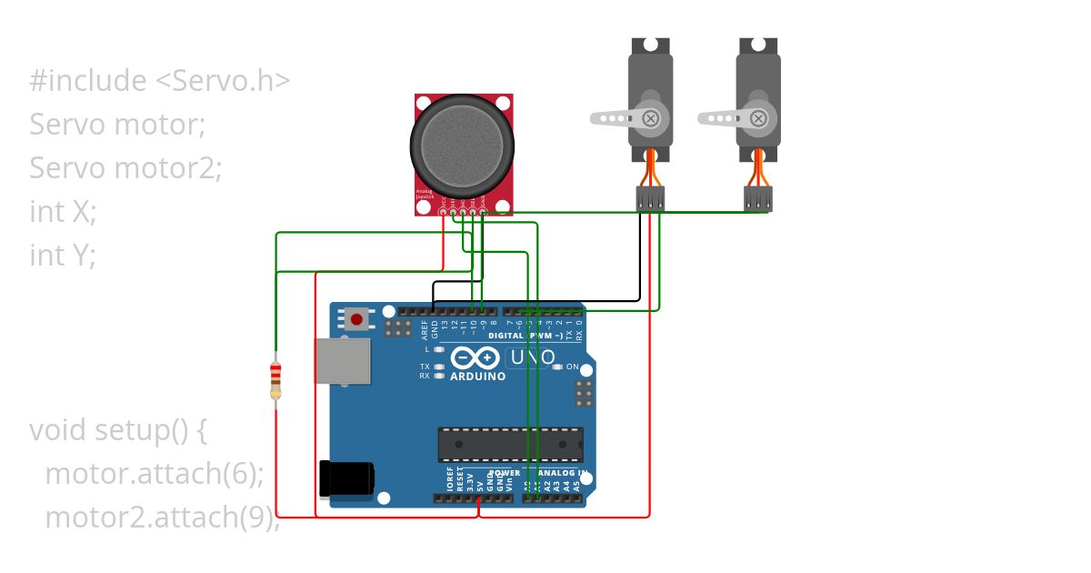 Joystick servo Copy simulation