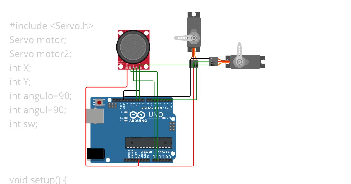 Joystick servo Copy simulation