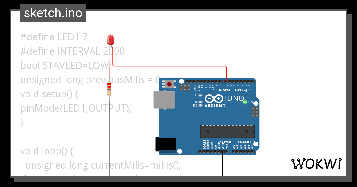 arduino uno casovanie - Wokwi ESP32, STM32, Arduino Simulator