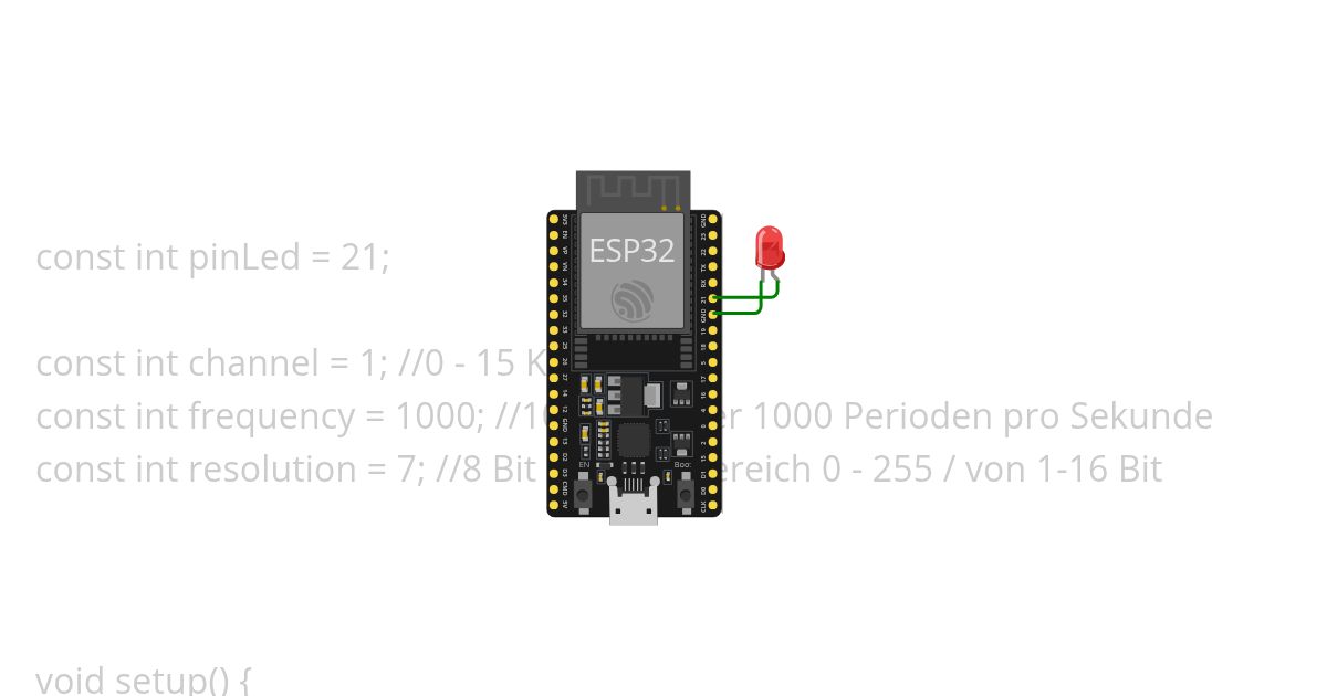 LED Dimmen simulation