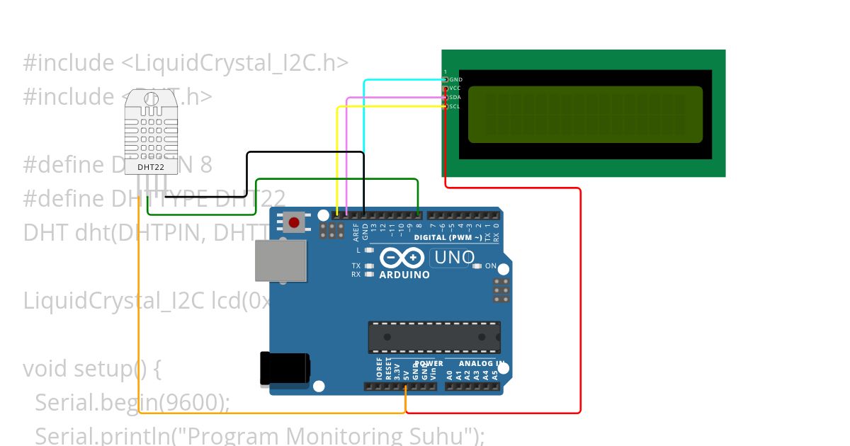 Monitoring Suhu & Kelembapan simulation