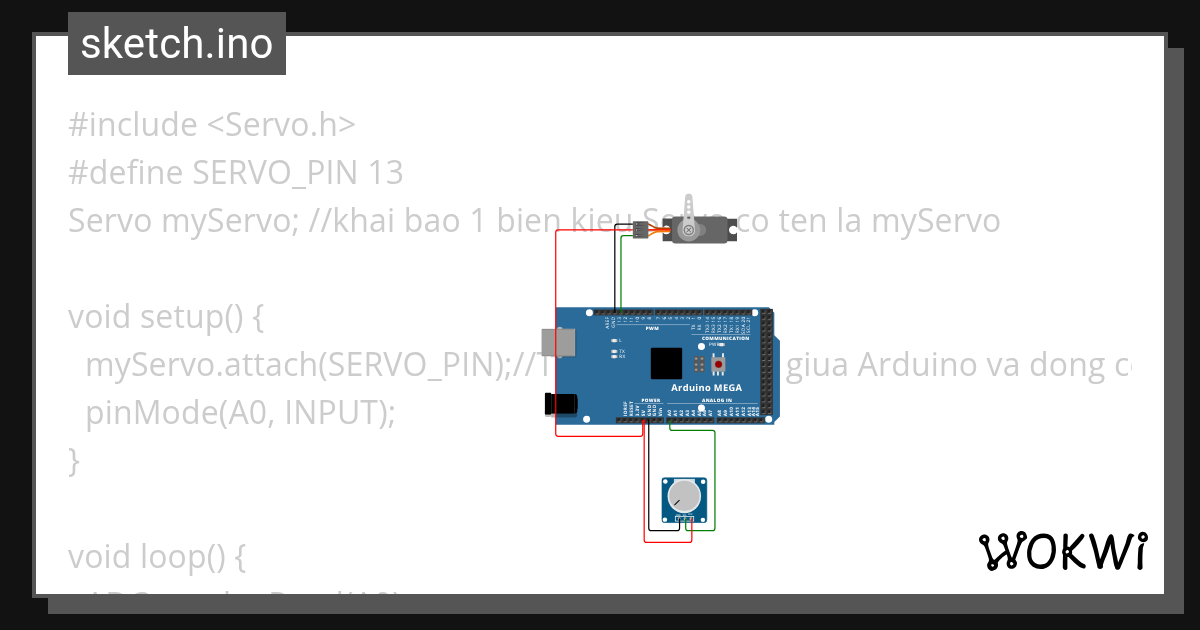 Servo Wokwi ESP32, STM32, Arduino Simulator