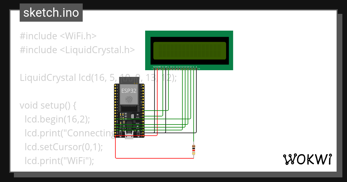 virtualMachine_WiFiconnet&LCD - Wokwi ESP32, STM32, Arduino Simulator