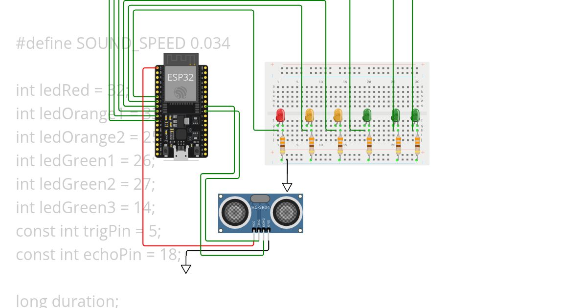 long distance with led indicator simulation