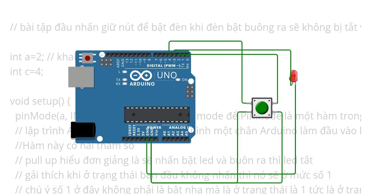 Bài tập điều khiển đèn simulation
