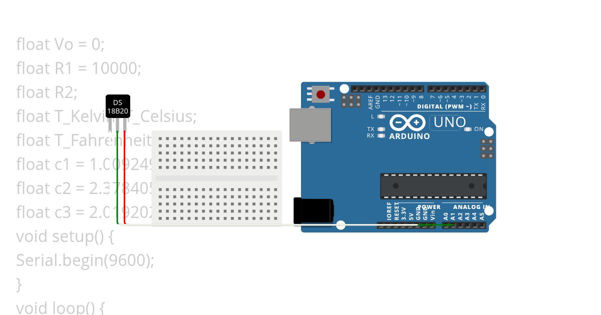 thermistor reading simulation
