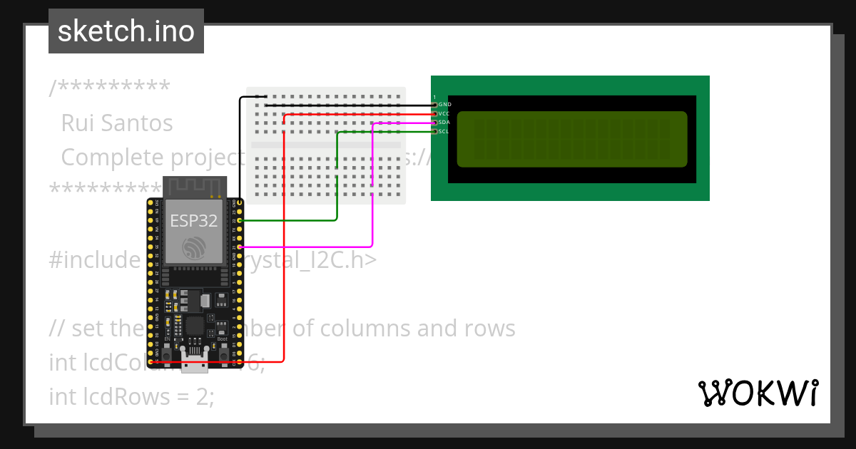 I2c_display_esp32 - Wokwi ESP32, STM32, Arduino Simulator