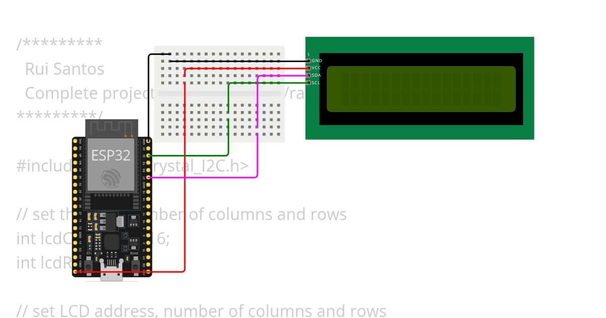 I2c_display_esp32 simulation