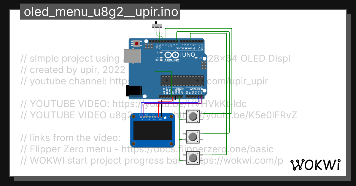 oled_menu__upir_u8g2.ino Copy - Wokwi ESP32, STM32, Arduino Simulator