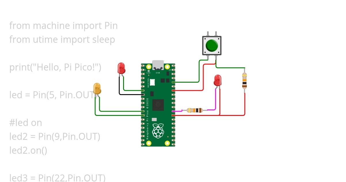 Blink with MicroPython simulation