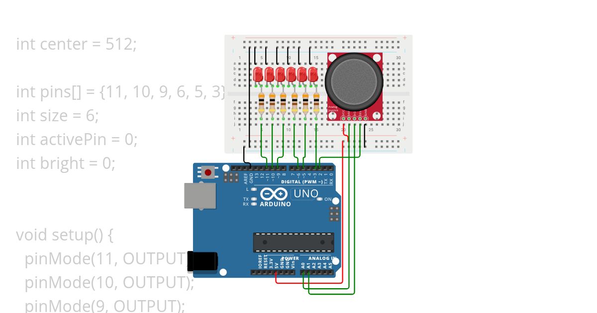 LED Joystick simulation